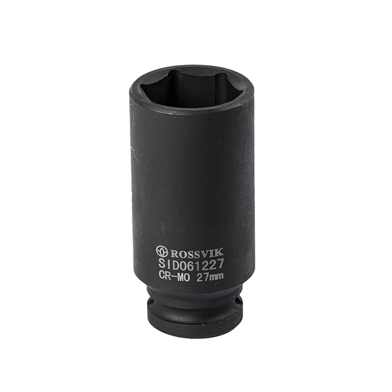 

Головка торцевая ударная 1/2" (27) "ROSSVIK" (высокая, 6 граней)
