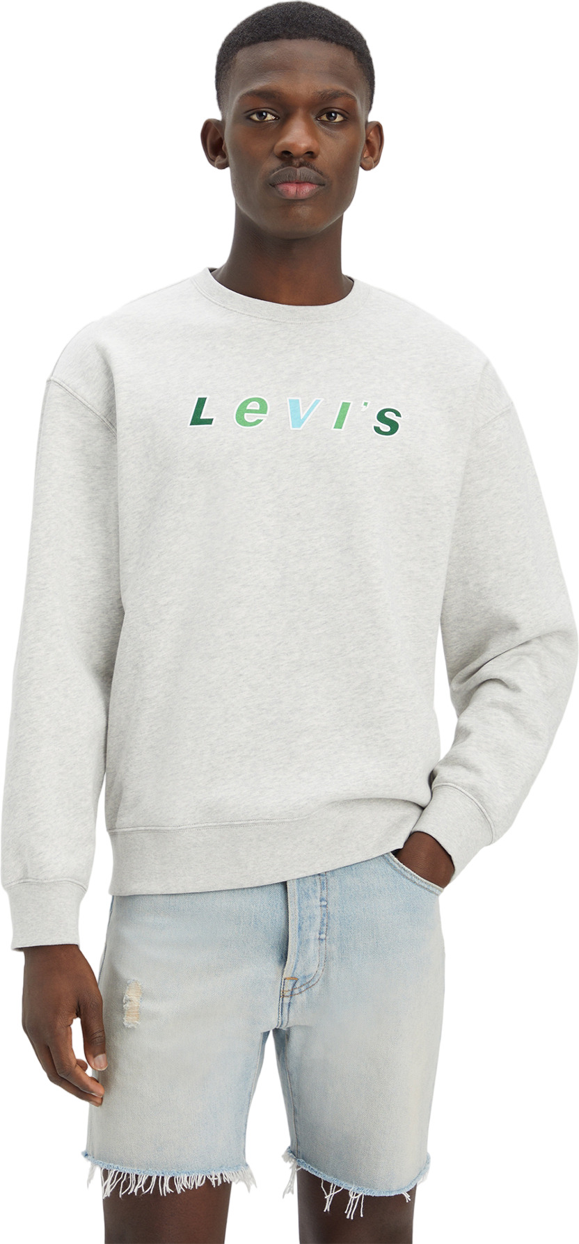 

Свитшот мужской Levi's Men Relaxed Graphic Crewneck Sweatshirt серый XL, Men Relaxed Graphic Crewneck Sweatshirt