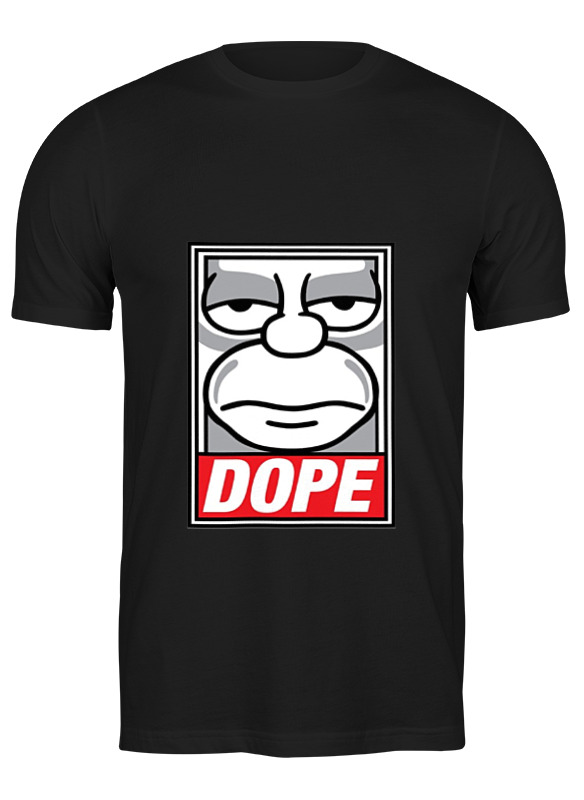 

Футболка мужская Printio #dope черная S, #dope