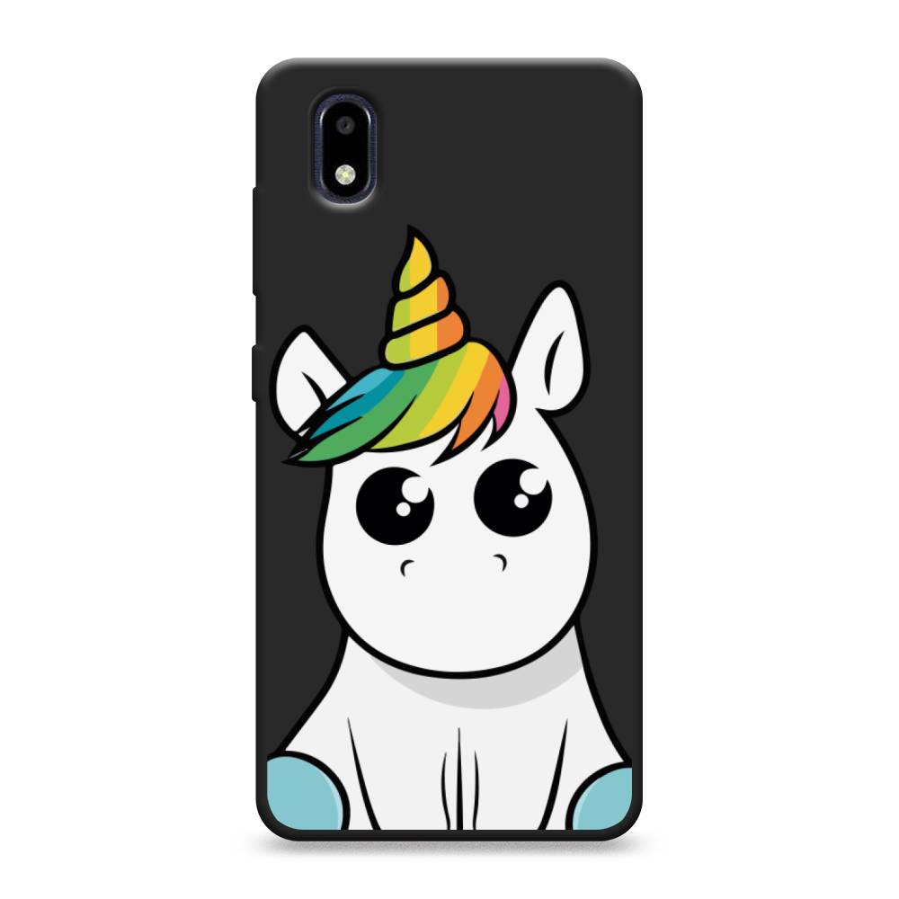 

Матовый силиконовый чехол "Глазастый единорог" на ZTE Blade A3 (2020), Глазастый единорог