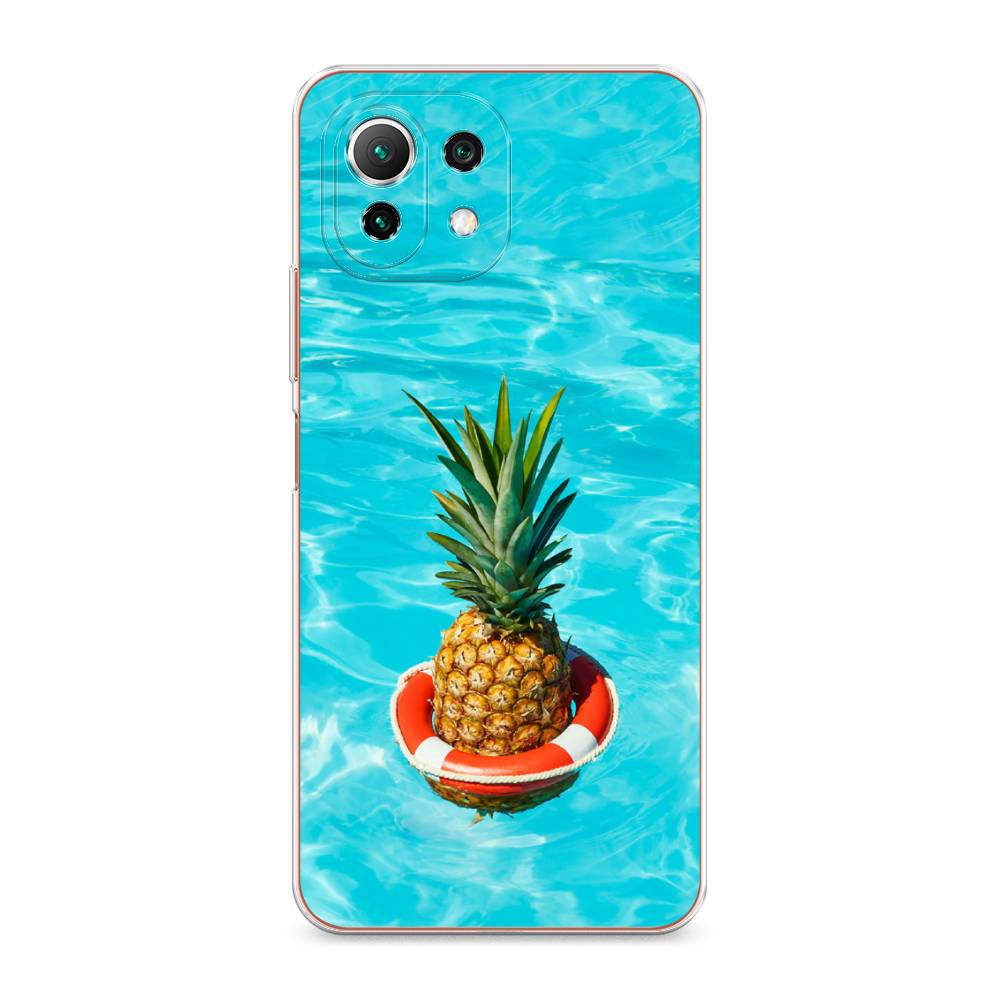 

Чехол Awog на Xiaomi Mi 11 Lite/5G NE "Ананас в бассейне", Разноцветный, 310250-10