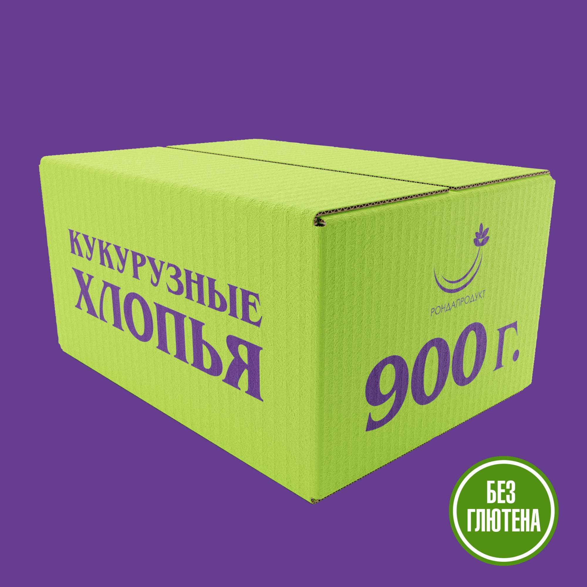 Кукурузные хлопья Рондапродукт не требующие варки, 0,9 кг