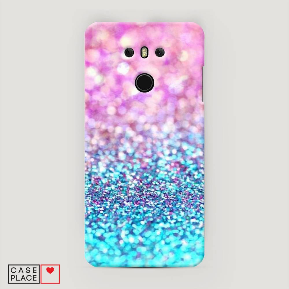

Чехол Awog "Розово-голубые глиттеры рисунок" для LG G6