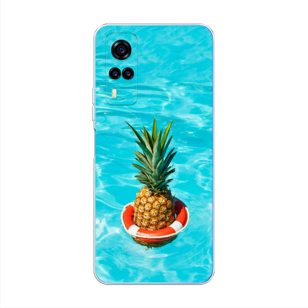 

Чехол Awog на Vivo Y31/Y53s 4G "Ананас в бассейне", Разноцветный, 263750-10