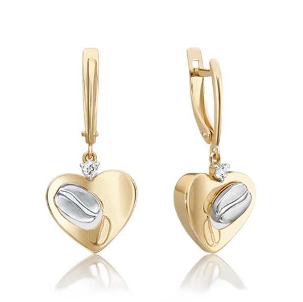 

Серьги из комбинированного золота с топазом PLATINA jewelry 02-4918-01-201-1121, 02-4918-01-201-1121
