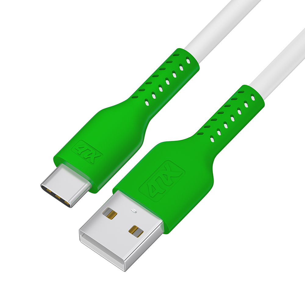 

Кабель USB - Type-C 4ПХ 4PH-UC12 1.5 м белый, зеленый, 4PH-UC12