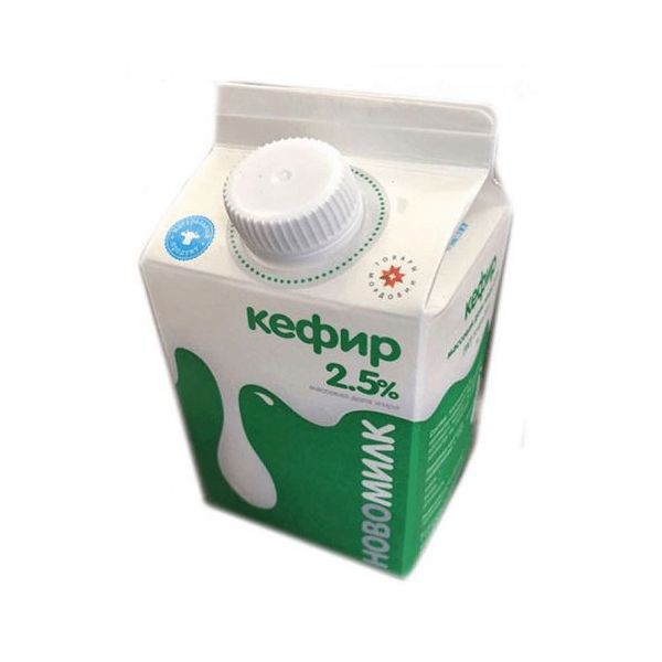 

Кефир Новомилк 2,5% бзмж 475 г