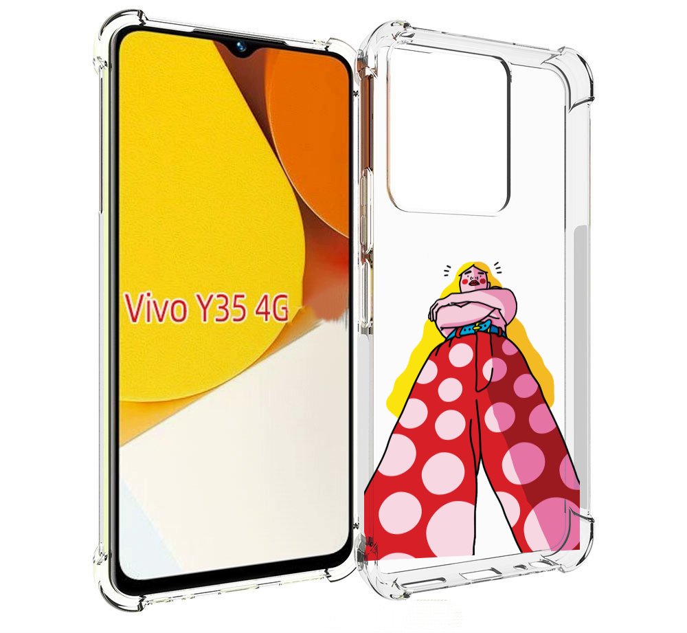 

Чехол MyPads высокая-девушка для Vivo Y35 4G 2022 / Vivo Y22, Прозрачный, Tocco