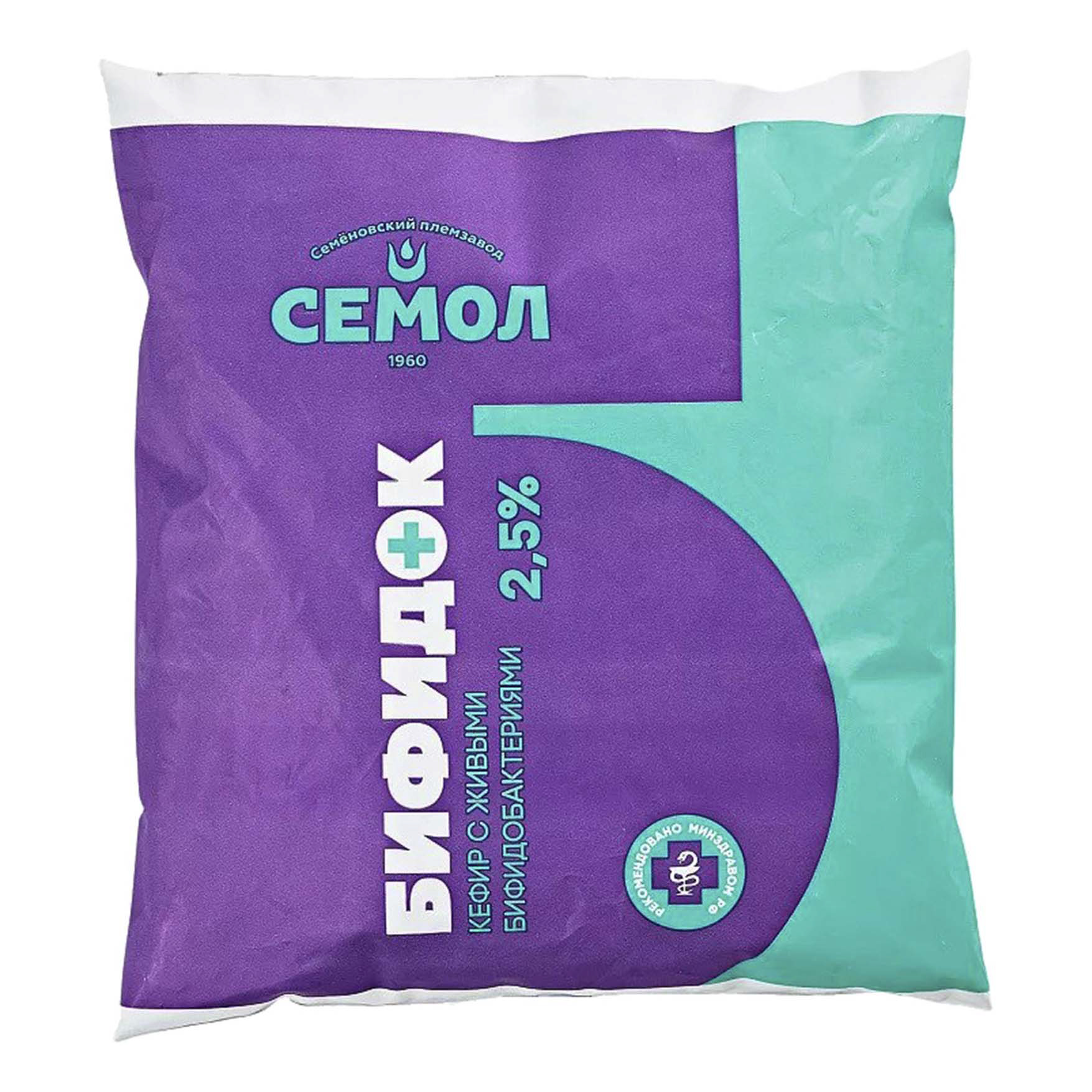 

Кефир Семол Бифидок 2,5% бзмж 500 г