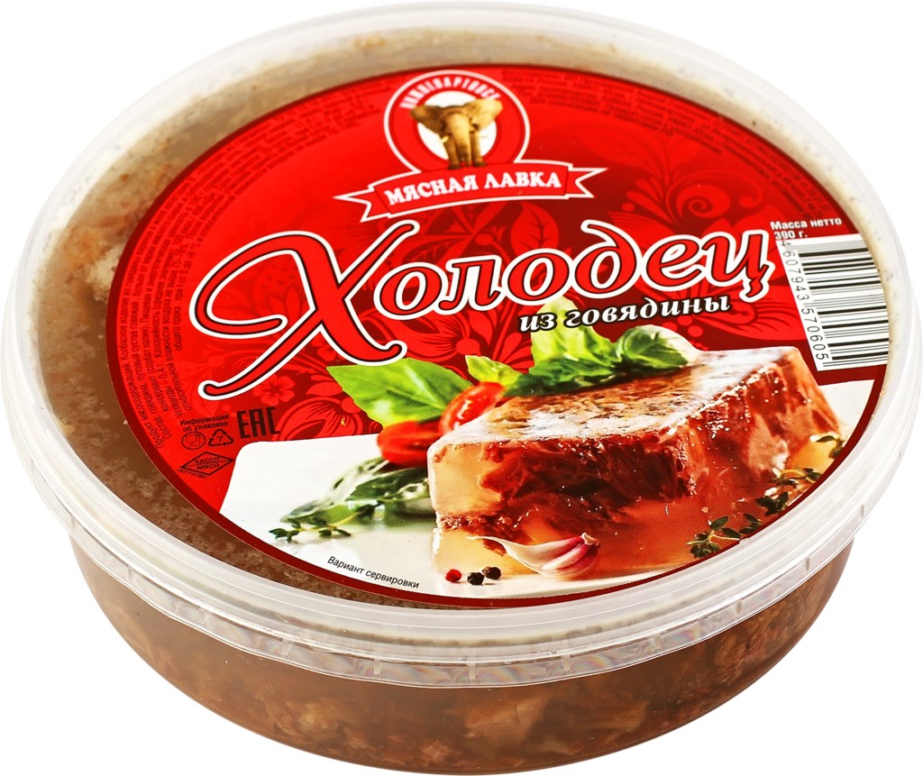 

Холодец Мясная лавка из говядины 390 г