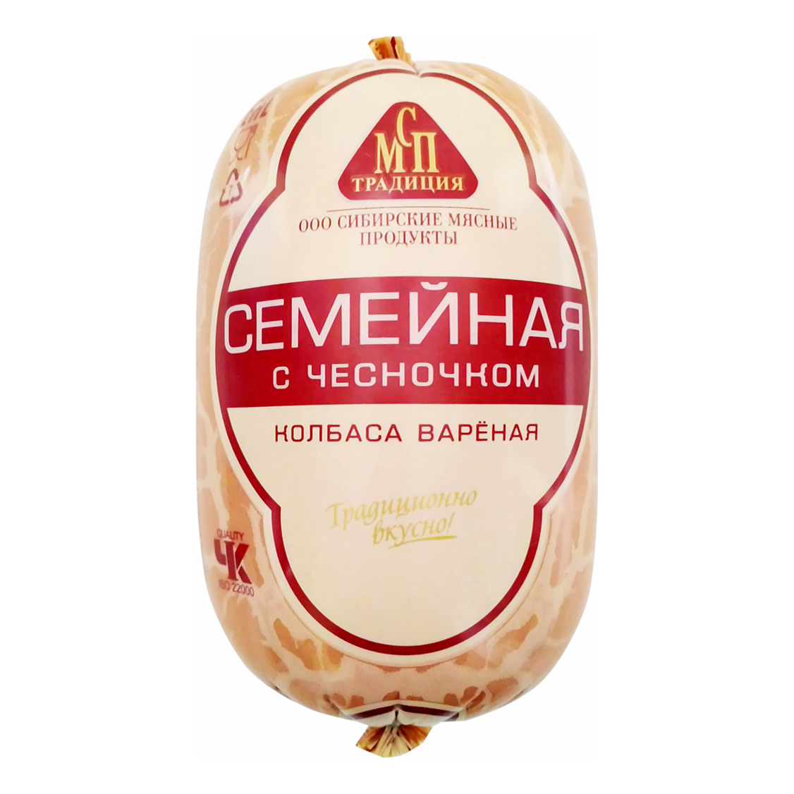 

Колбаса СМП Традиция Семейная с чесночком вареная 1 кг