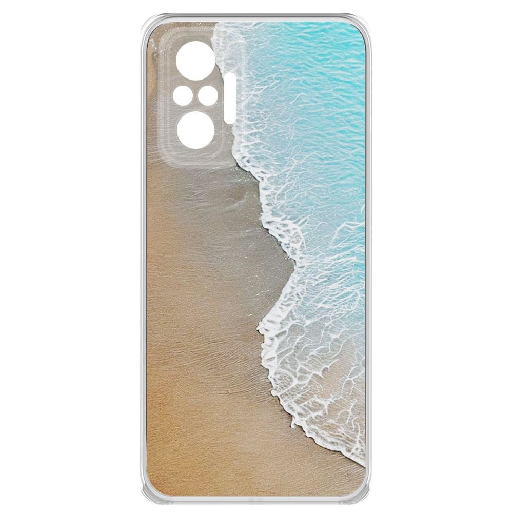 Чехол-накладка Krutoff Clear Case Прибой для Xiaomi Redmi Note 10 Pro