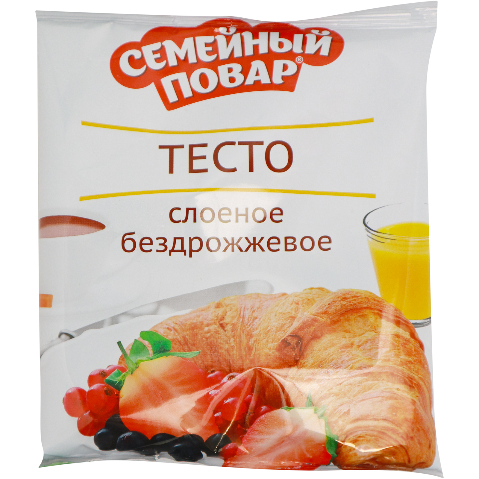 

Слоеное бездрожжевое тесто Семейный повар 400 г