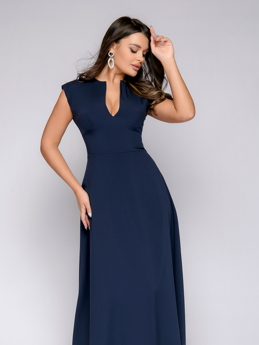 

Платье женское 1001dress DM00697 синее 48 RU, Синий, DM00697