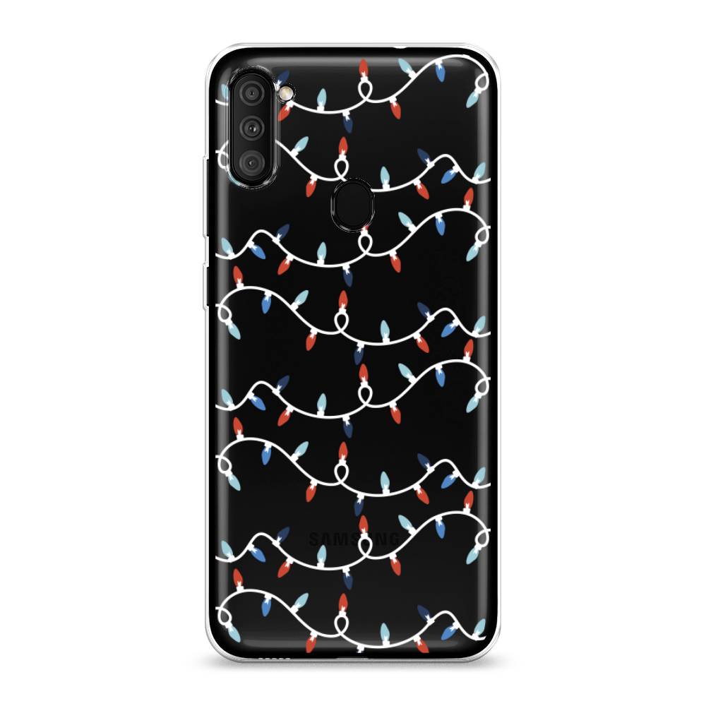 

Чехол для Samsung Galaxy M11/A11 "Разноцветная гирлянда", Белый;красный;синий, 2100650-5