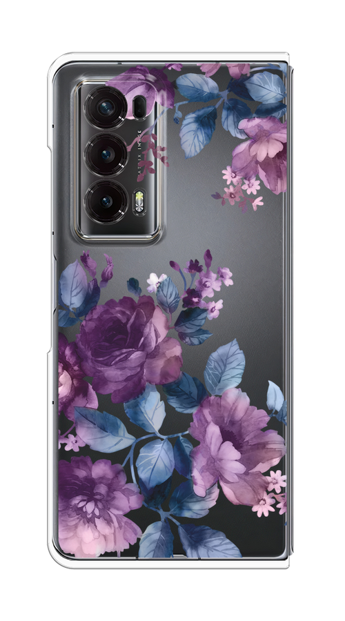 

Чехол на Honor Magic V2 "Purple Blossoms", Синий;фиолетовый, 6123550-1