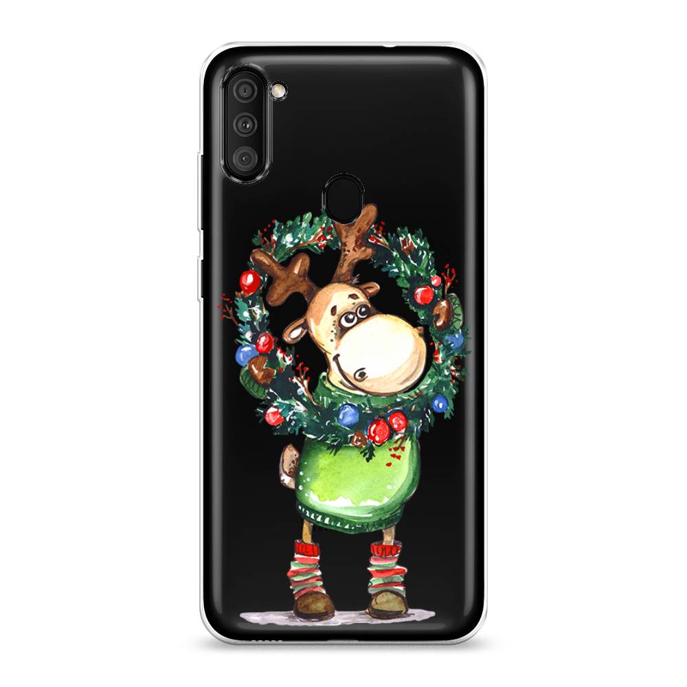 

Чехол для Samsung Galaxy M11/A11 "Олень с новогодним венком", 2100650-4