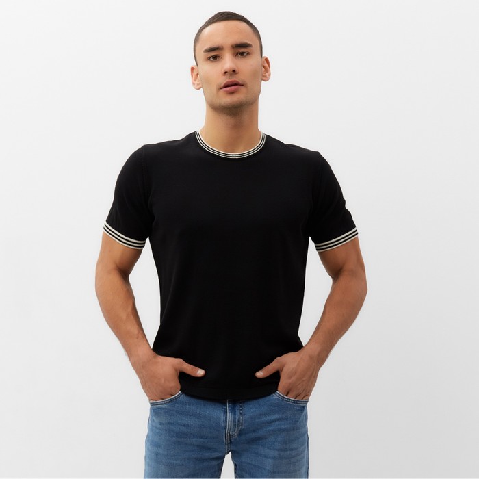 

Джемпер мужской MINAKU 9940946 черный 48 RU, 9940948