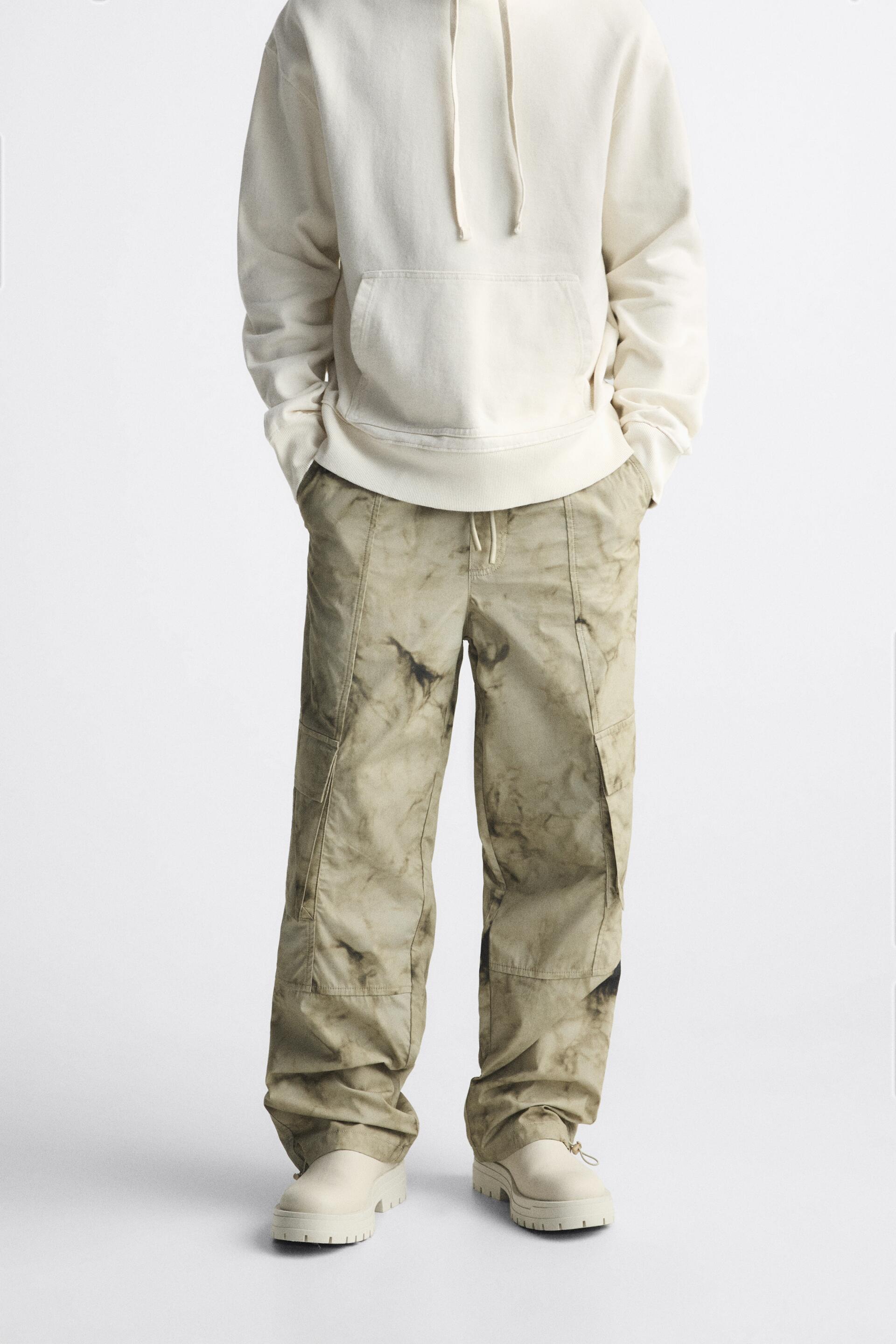 

Брюки мужские ZARA 02553431 бежевые M (доставка из-за рубежа), Бежевый, 02553431