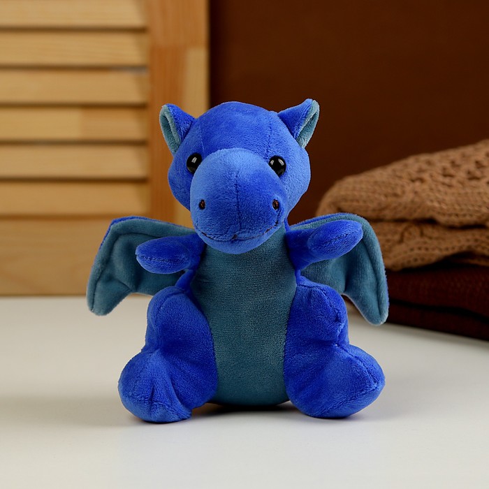 

Мягкая игрушка Дракончик, 17 см, цвет синий