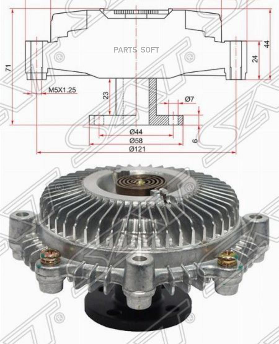 

Вискомуфта Toyota Liteace/Town Ace Noah 3sfe 96- Sat арт. ST-16210-74020