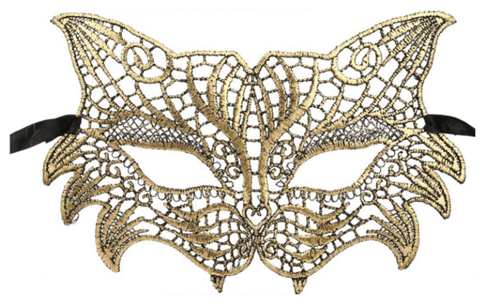 

Маска карнавальная Тигр кружевная 23 см в ассортименте