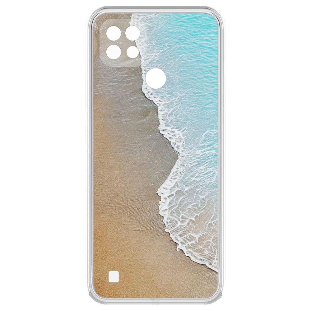 

Чехол-накладка Krutoff Clear Case Прибой для Realme C21, Прозрачный