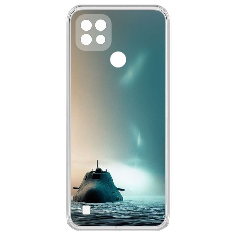 Чехол-накладка Krutoff Clear Case Подлодка для Realme C21