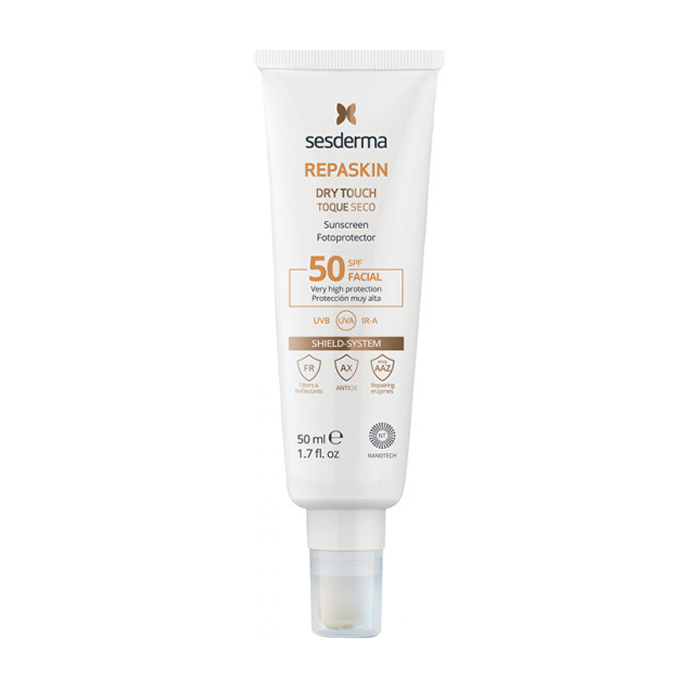 Солнцезащитное средство Sesderma Repaskin Dry Touch Facial Sunscreen SPF50 50 мл солнцезащитное средство sesderma repaskin sunscreen gel cream spf50 50 мл