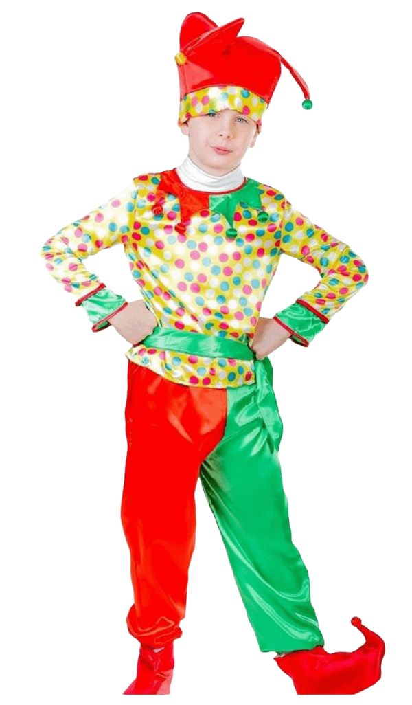 фото Карнавальный костюм для мальчиков р 122 карнавалия петрушка желтый