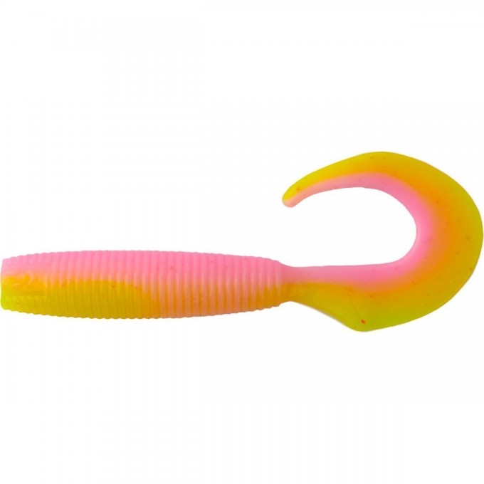

Приманка Daiwa bait junkie 4 grub voltage, розово-желтый
