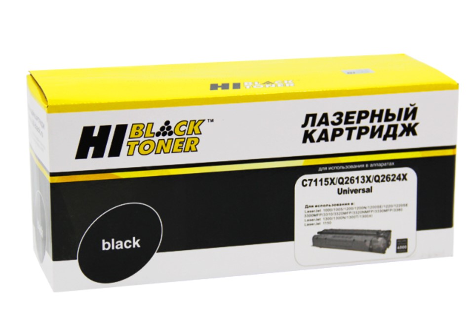 Картридж для лазерного принтера Hi-Black HB-C7115X/Q2613X/Q2624X  черный, совместимый