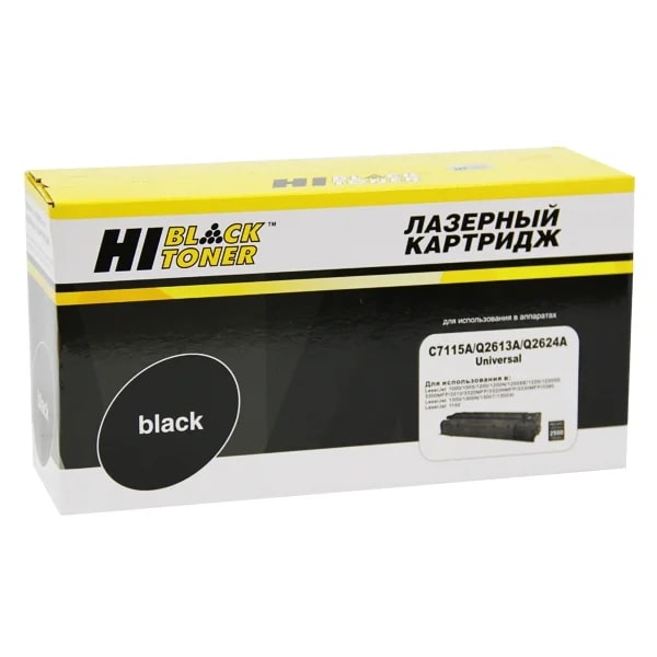 

Картридж для лазерного принтера Hi-Black HB-C7115A/Q2613A/Q2624A черный, совместимый, HB-C7115A/Q2613A/Q2624A