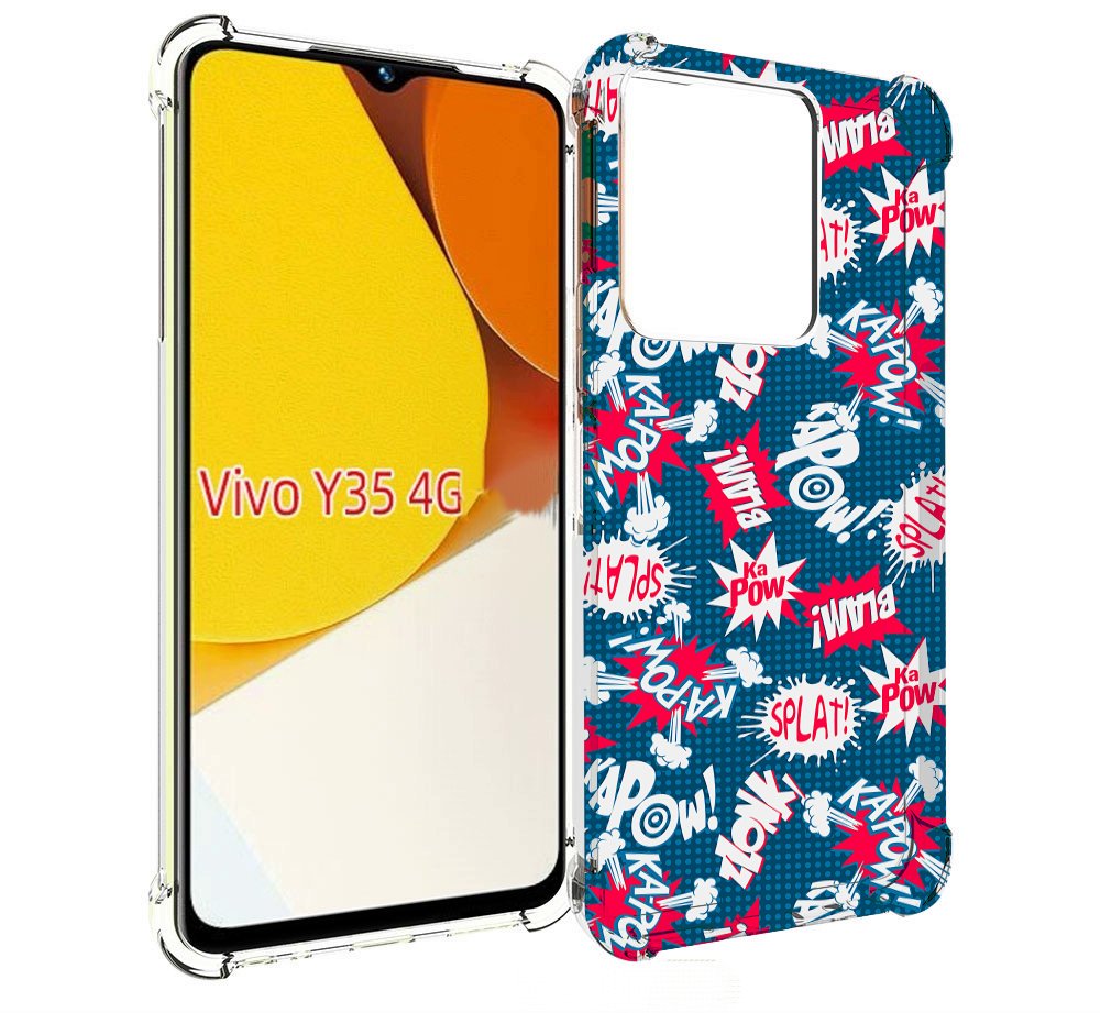 

Чехол MyPads взрывной-принт для Vivo Y35 4G 2022 / Vivo Y22, Прозрачный, Tocco