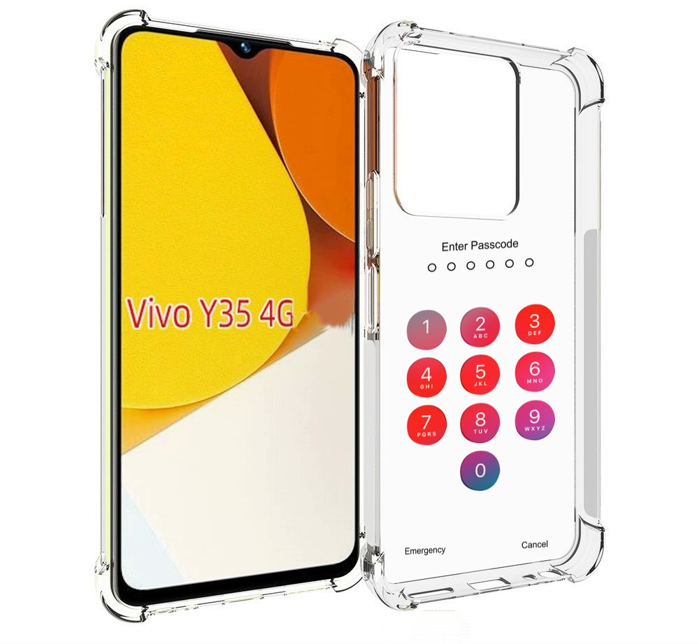 

Чехол MyPads введите-пароль для Vivo Y35 4G 2022 / Vivo Y22, Прозрачный, Tocco