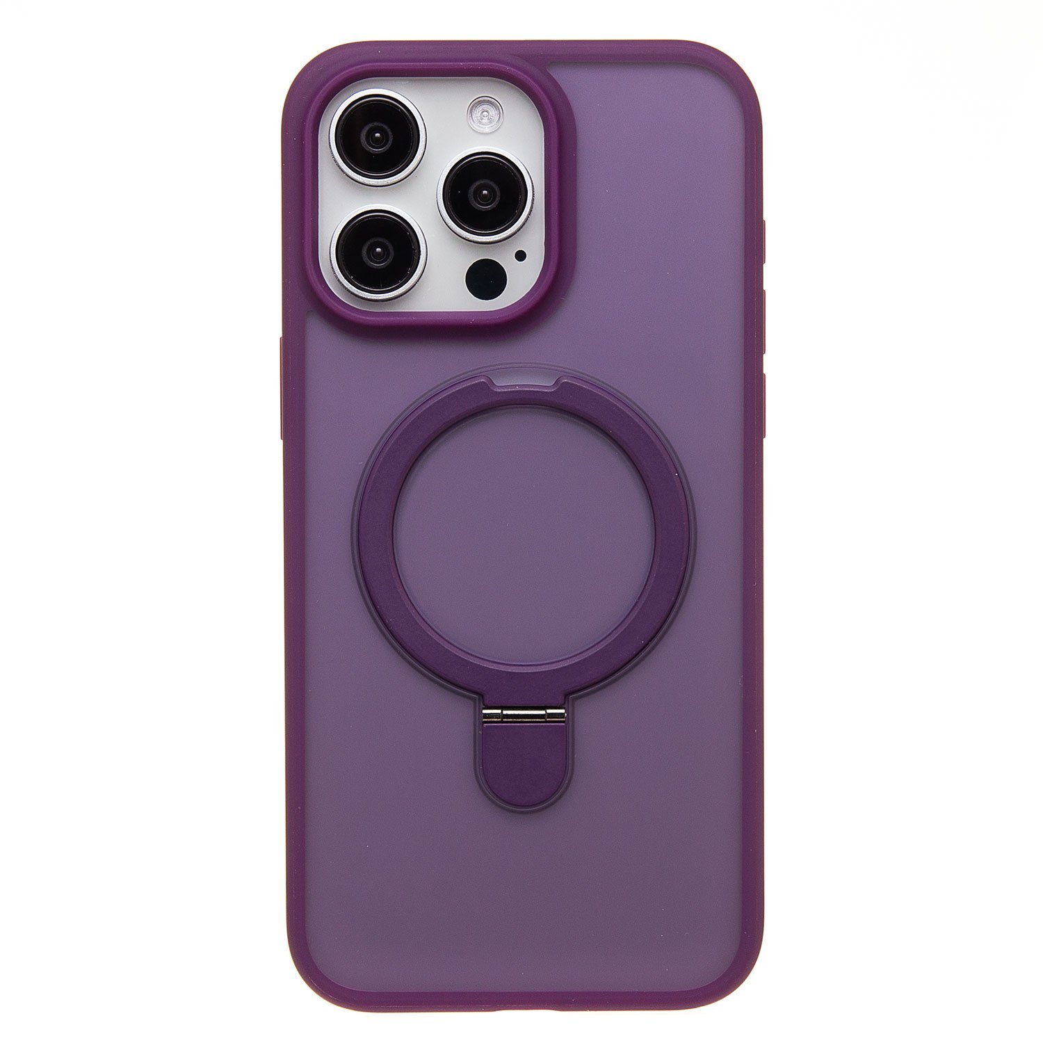 

Чехол для iPhone 15 Pro Max силиконовый MagSafe с подставкой <фиолетовый>