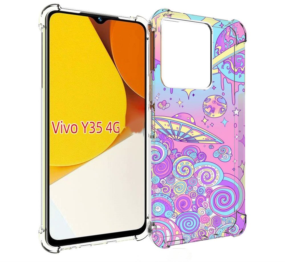 

Чехол MyPads ванильные планеты для Vivo Y35 4G 2022 / Vivo Y22, Прозрачный, Tocco