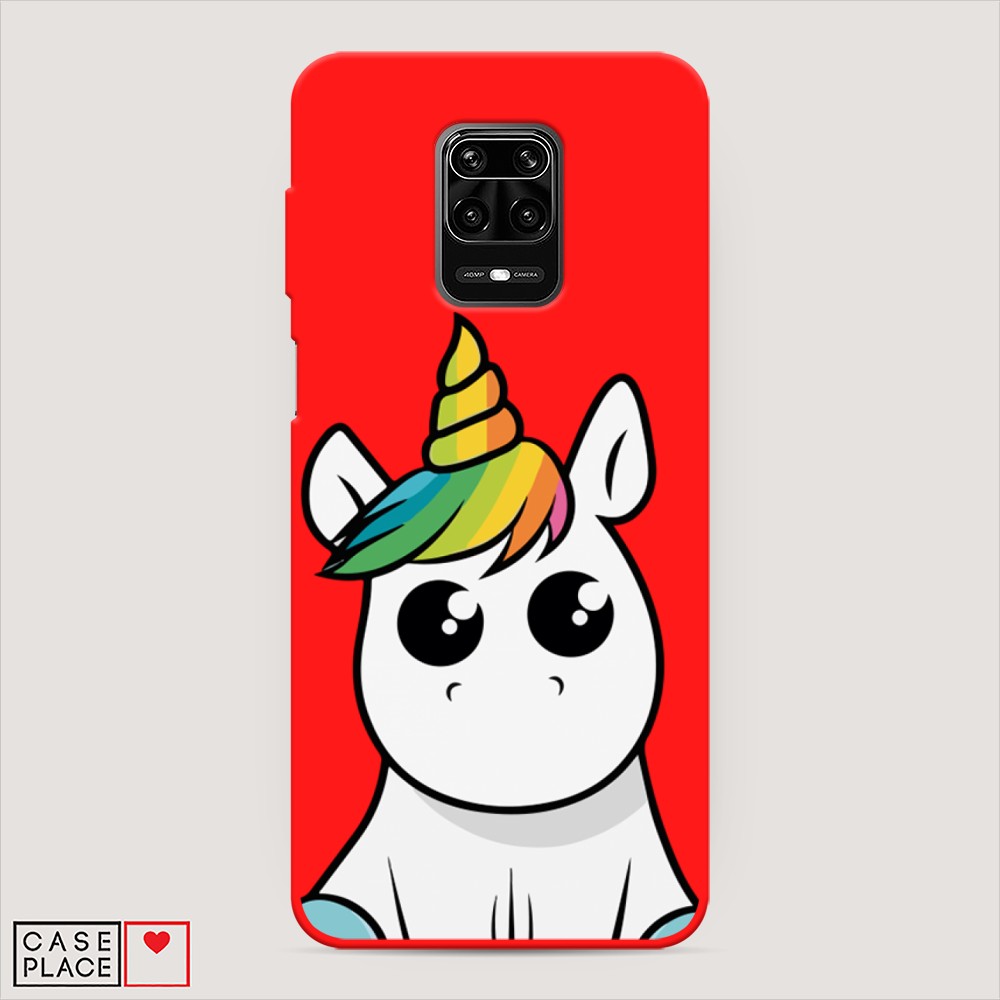 

Матовый силиконовый чехол "Глазастый единорог" на Xiaomi Redmi Note 9S, Глазастый единорог
