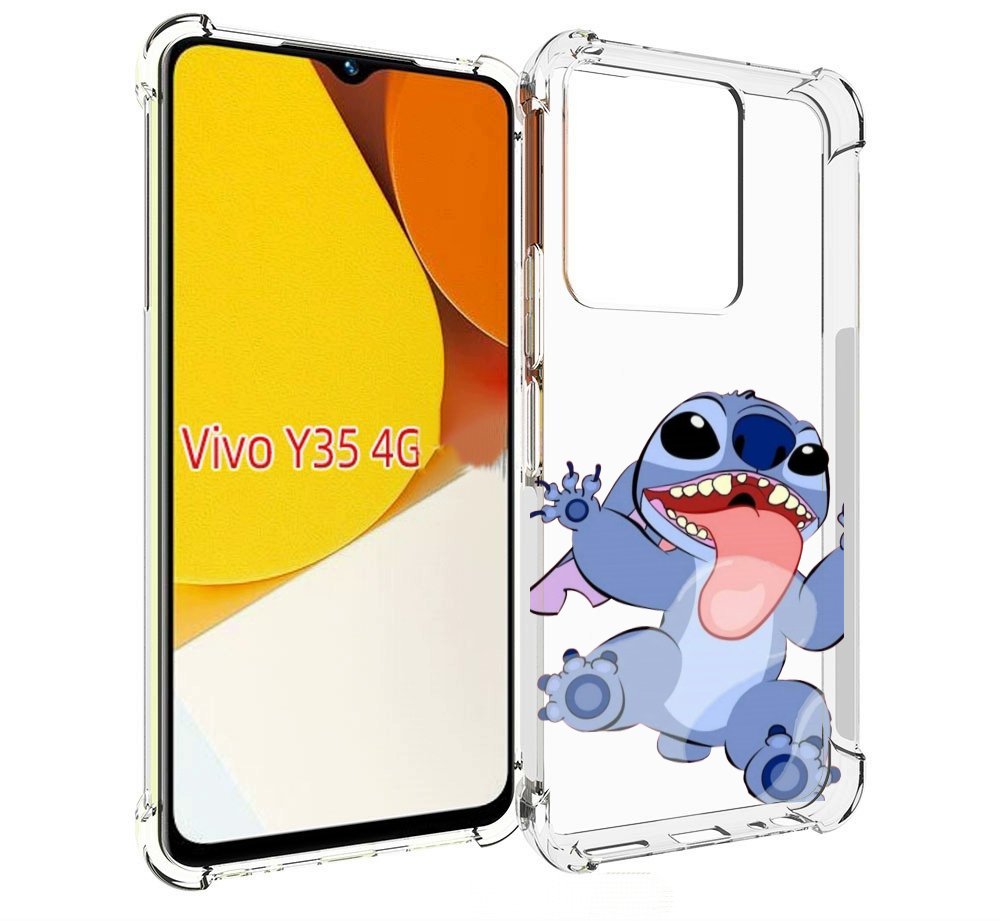 

Чехол MyPads большой-стич для Vivo Y35 4G 2022 / Vivo Y22, Прозрачный, Tocco