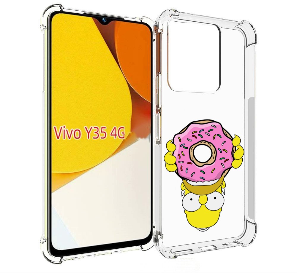 

Чехол MyPads большой-пончик для Vivo Y35 4G 2022 / Vivo Y22, Прозрачный, Tocco