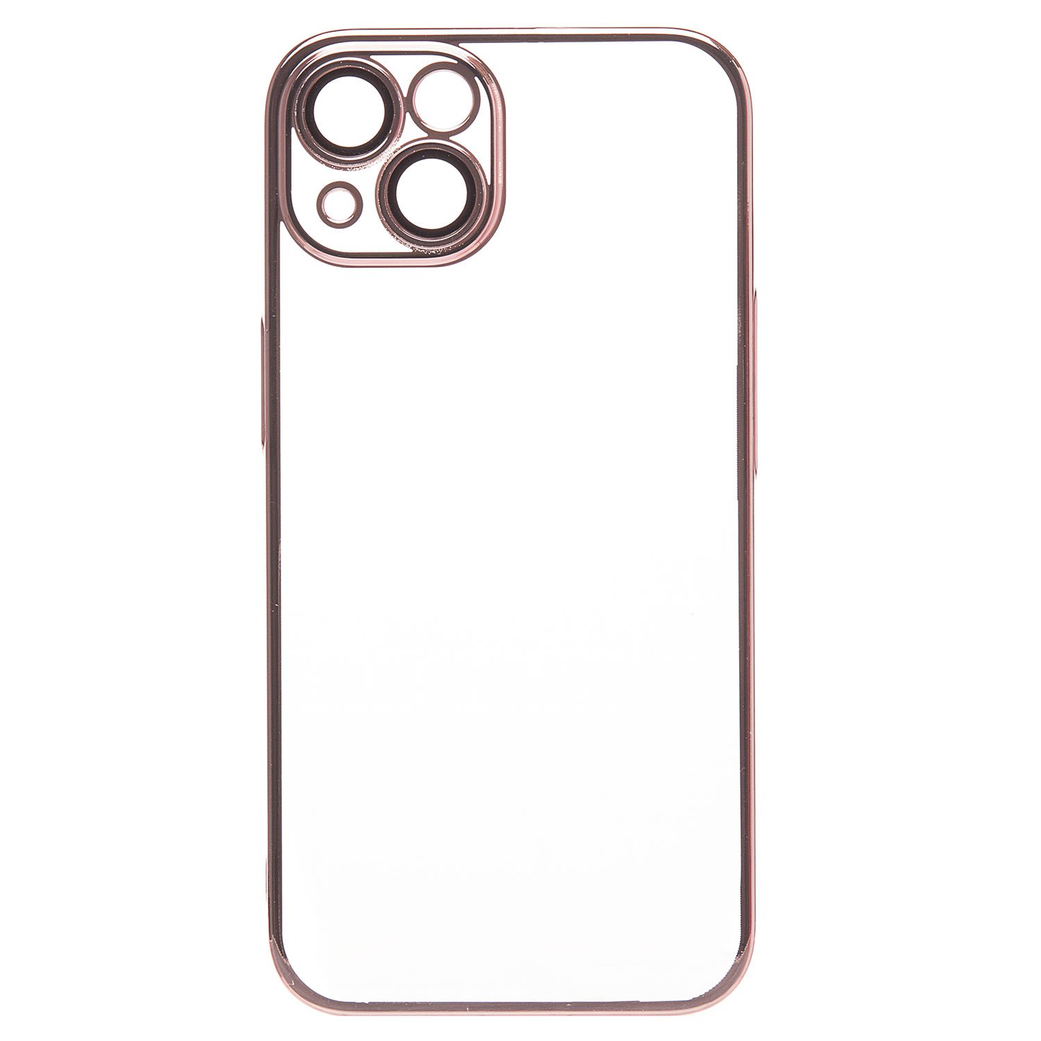 

Чехол для iPhone 13 пластиковый с закрытой камерой <розовое золото>