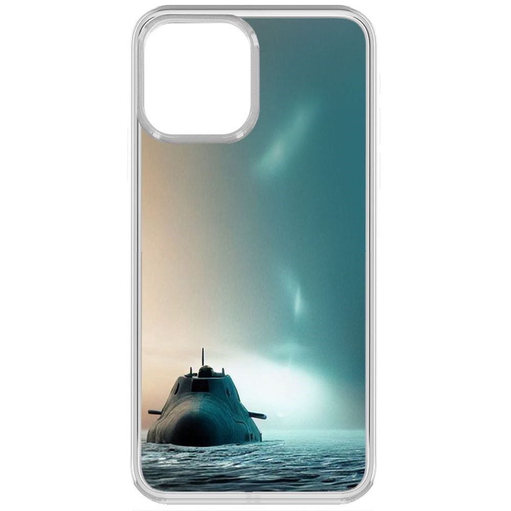 

Чехол-накладка Krutoff Clear Case Подлодка для iPhone 13, Прозрачный
