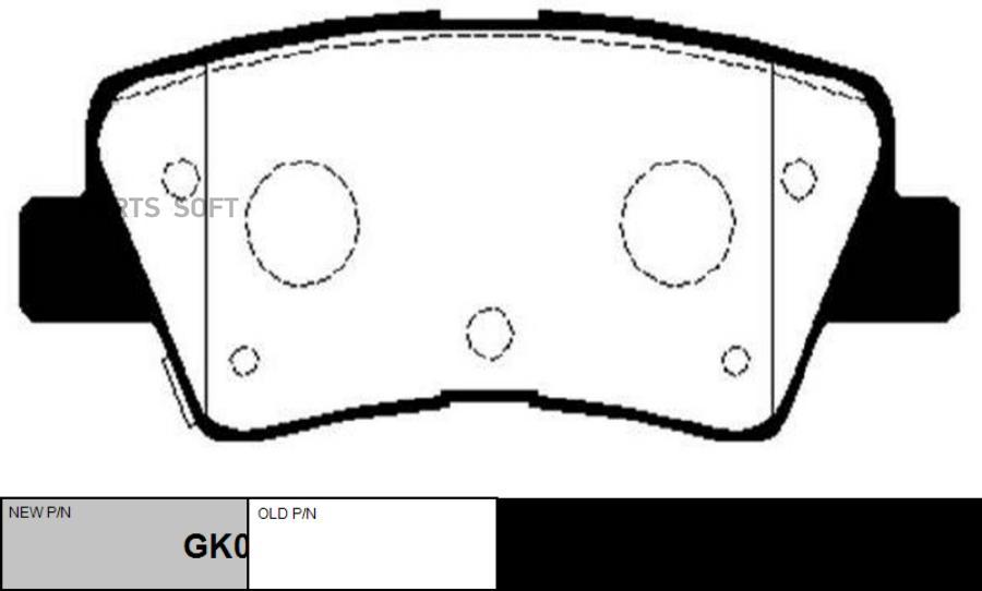 

Колодки Тормозные Дисковые Hyundai Solaris / Kia Rio Gk0499 CTR ckkh-45