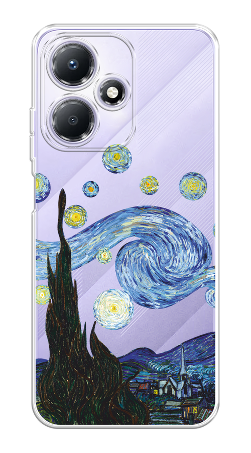 

Чехол на Infinix Hot 30 Play "Ночь Ван Гога", Голубой;синий;черный, 3104250-1