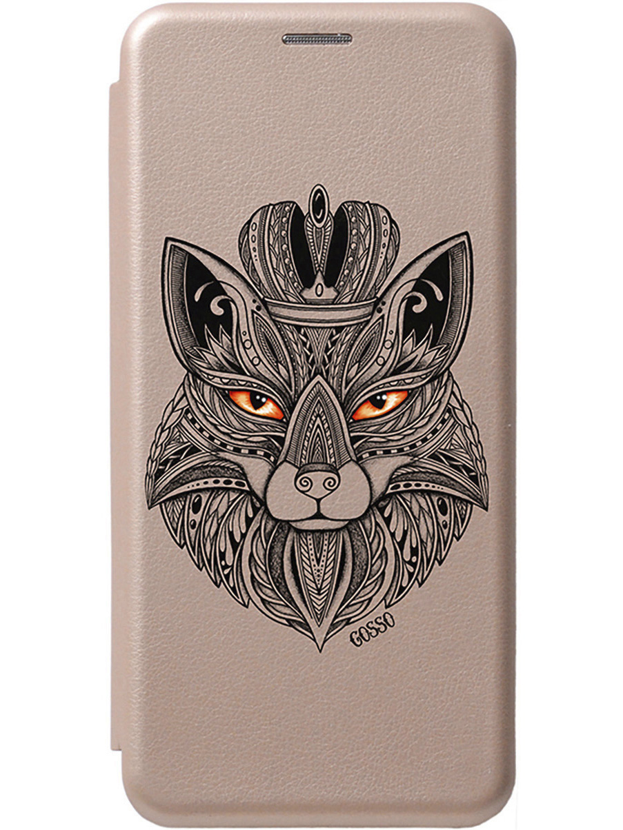 

Чехол-книжка на Tecno Pova Neo 3 "Fox Queen" золотой, Золотистый;желтый;черный, 20001482