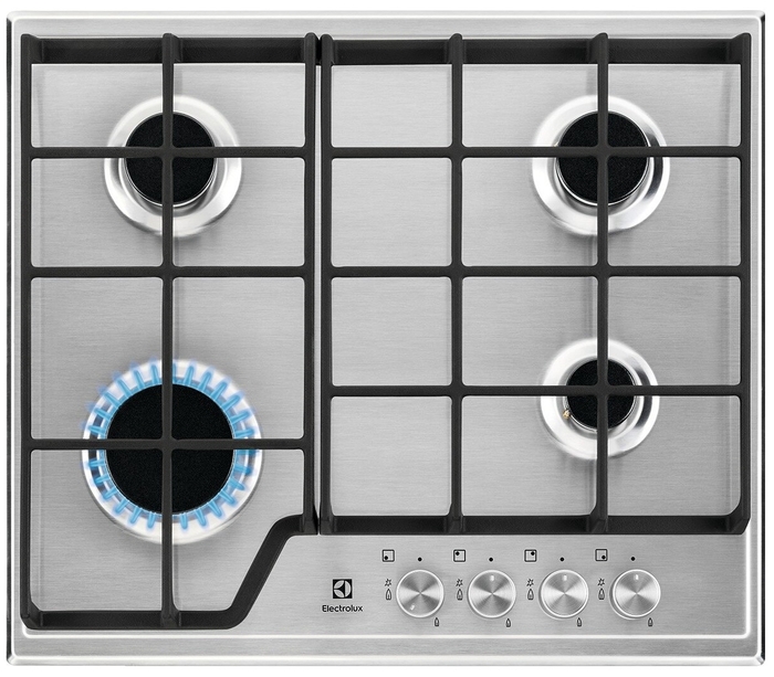 

Встраиваемая варочная панель газовая Electrolux GRE263MX серебристый, GRE263MX