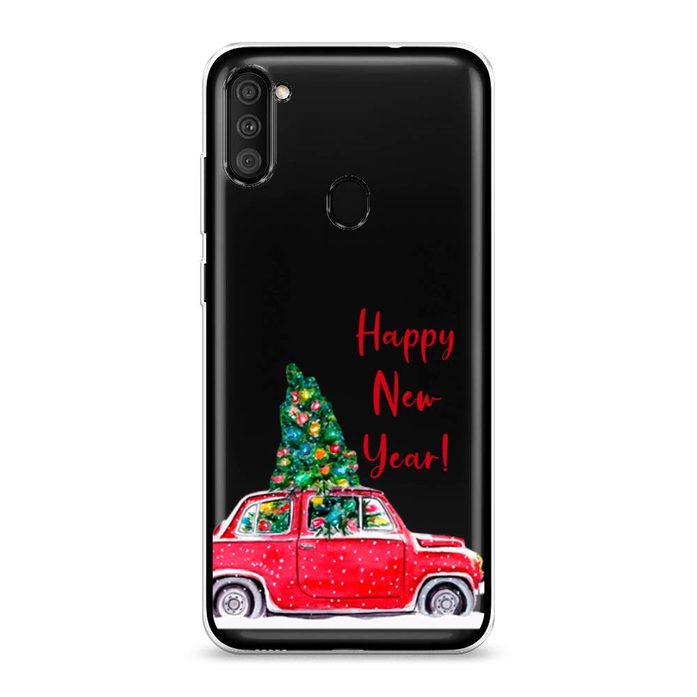 

Чехол на Samsung Galaxy M11 "Happy New Year", Красный;зеленый, 2100650-5