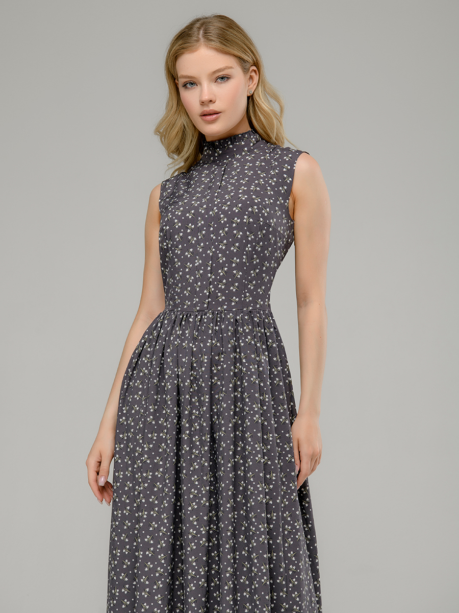 

Платье женское 1001dress 101561 серое 50 RU, 101561