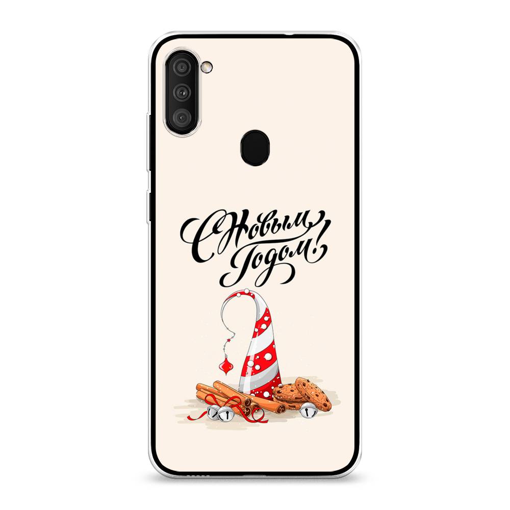 

Чехол на Samsung Galaxy M11 "Подарки на Новый Год", Бежевый;красный;черный, 2100650-5