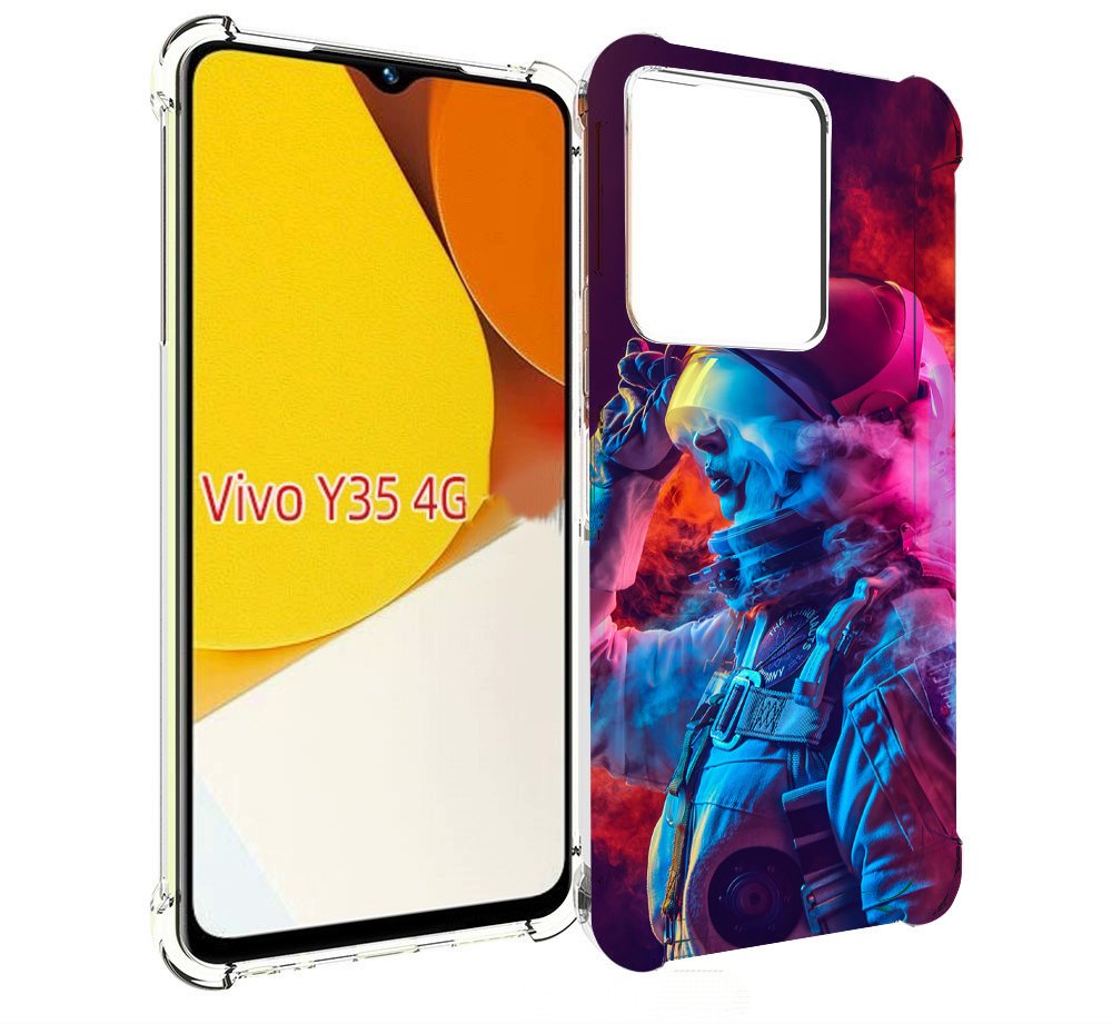 

Чехол MyPads астронавт в дыму для Vivo Y35 4G 2022 / Vivo Y22, Прозрачный, Tocco